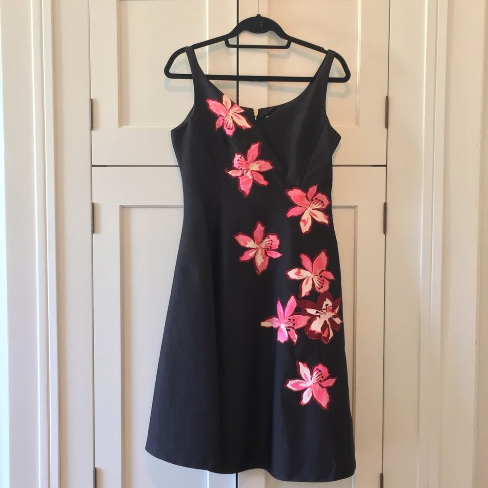 Kate Spade Navy Floral Dress NWOT 6S